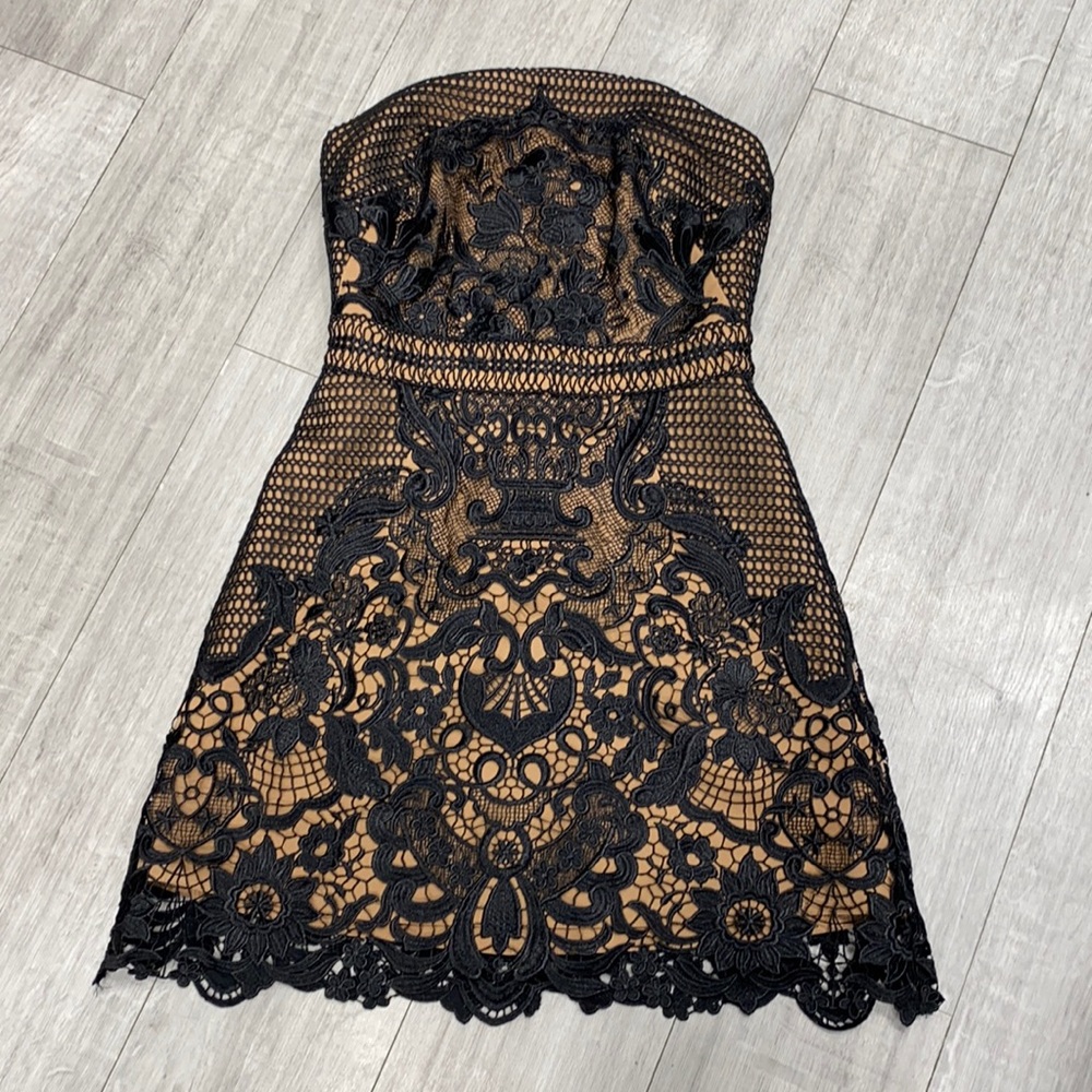 Self Portrait Phantom Guipure Mini Dress - Picture 2 of 4